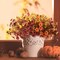 Artificial Fake Hanging Baskets Flowers for Outdoors Spring Decoration, Faux Silk Daisy Plants UV Resistant Look Real Outside Yard Patio Front Porch Garden Balcony Home Decor (Orange Yellow Brown) 15.7"D x 15.7"W x 19.7"H
